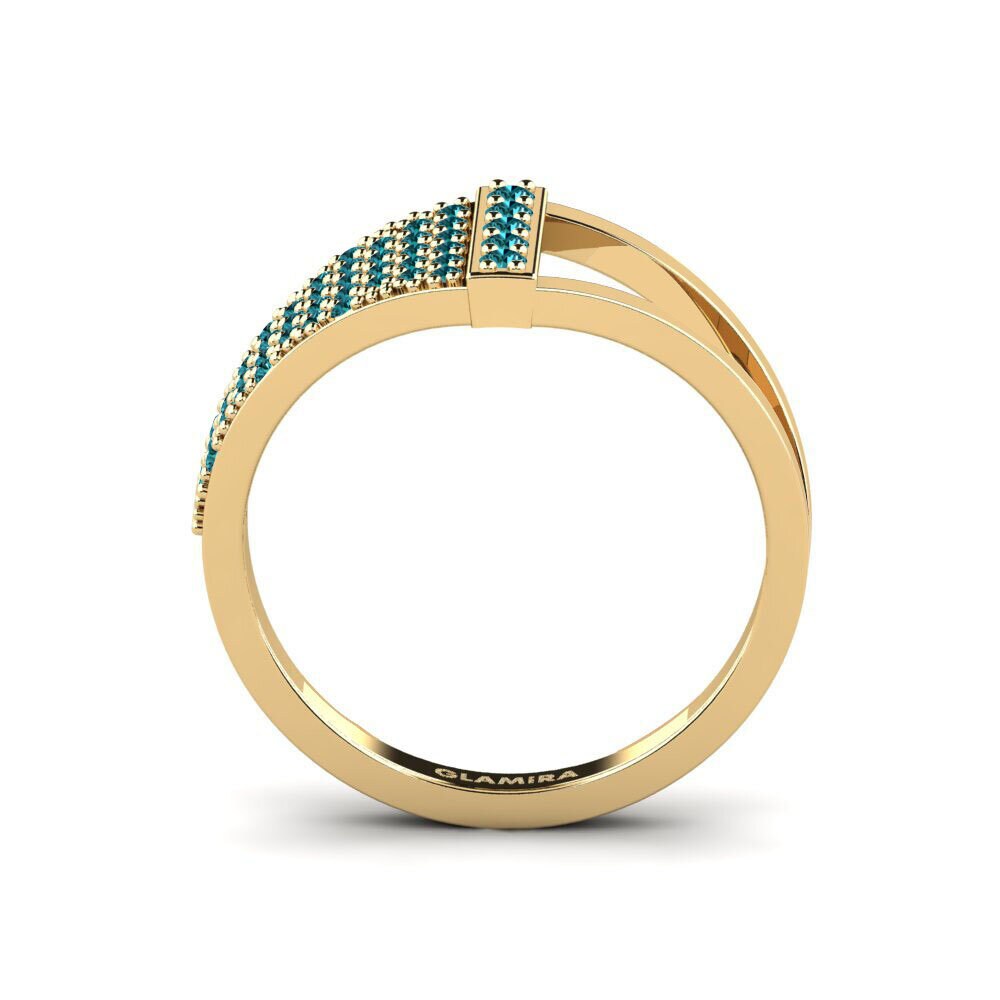 Diamante Azul Anel Berseri