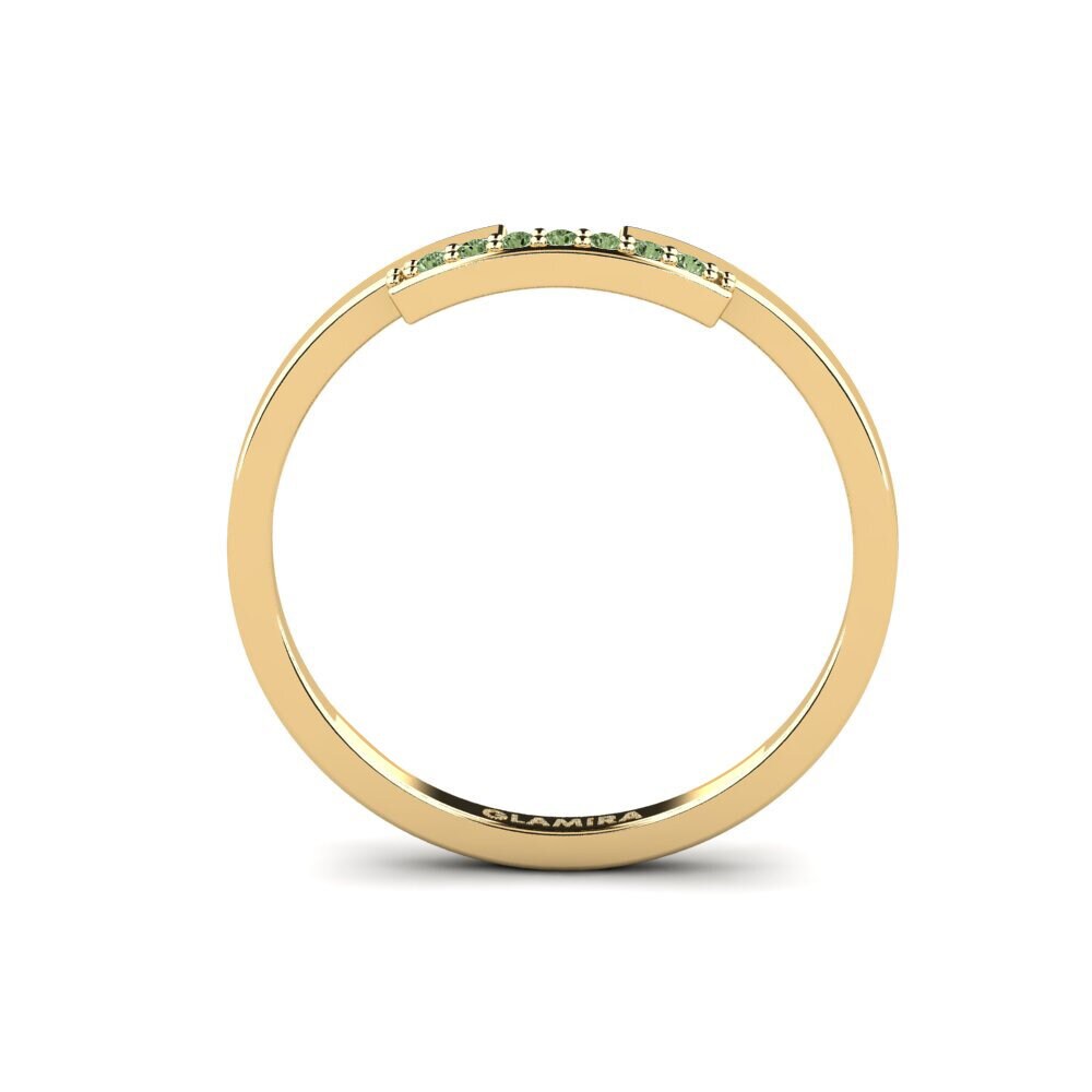 Diamante Verde Anel Birihani