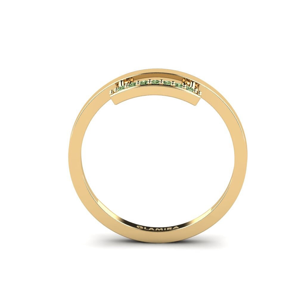 Diamante Verde Anel Caxap