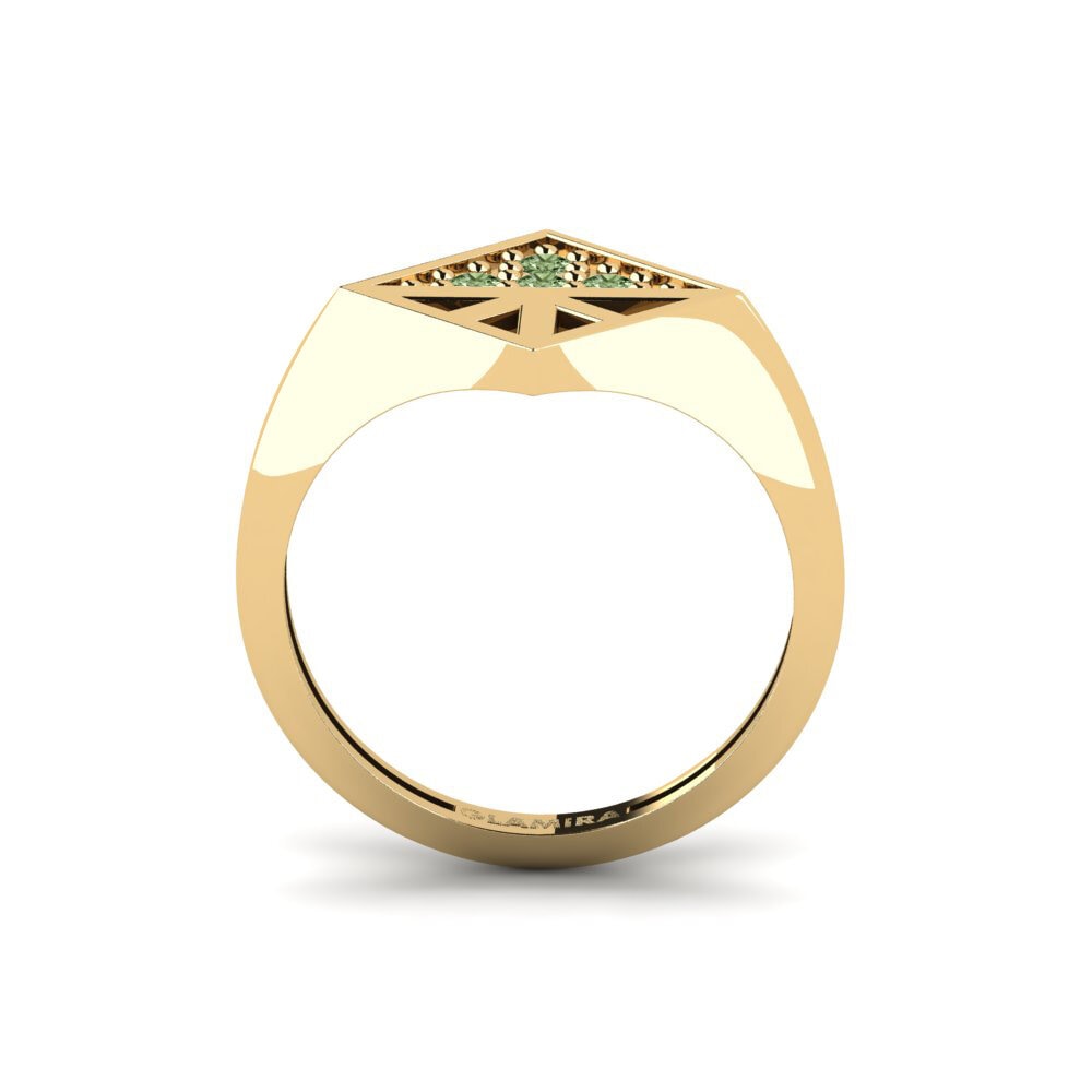 Diamante Verde Anéis de Mindinho Diurnal