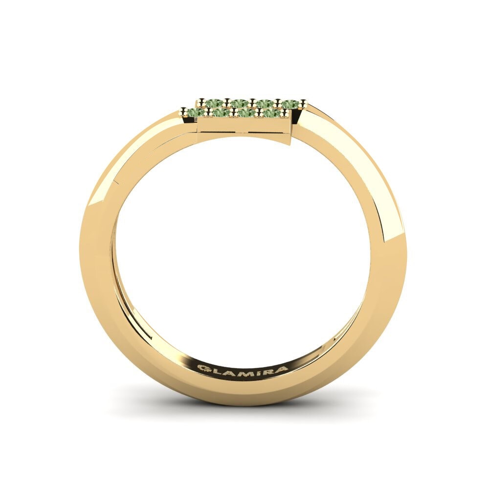 Diamante Verde Anéis de Mindinho Gorm