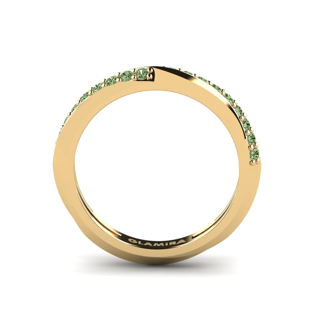 Diamante Verde Anéis de Mindinho Helita