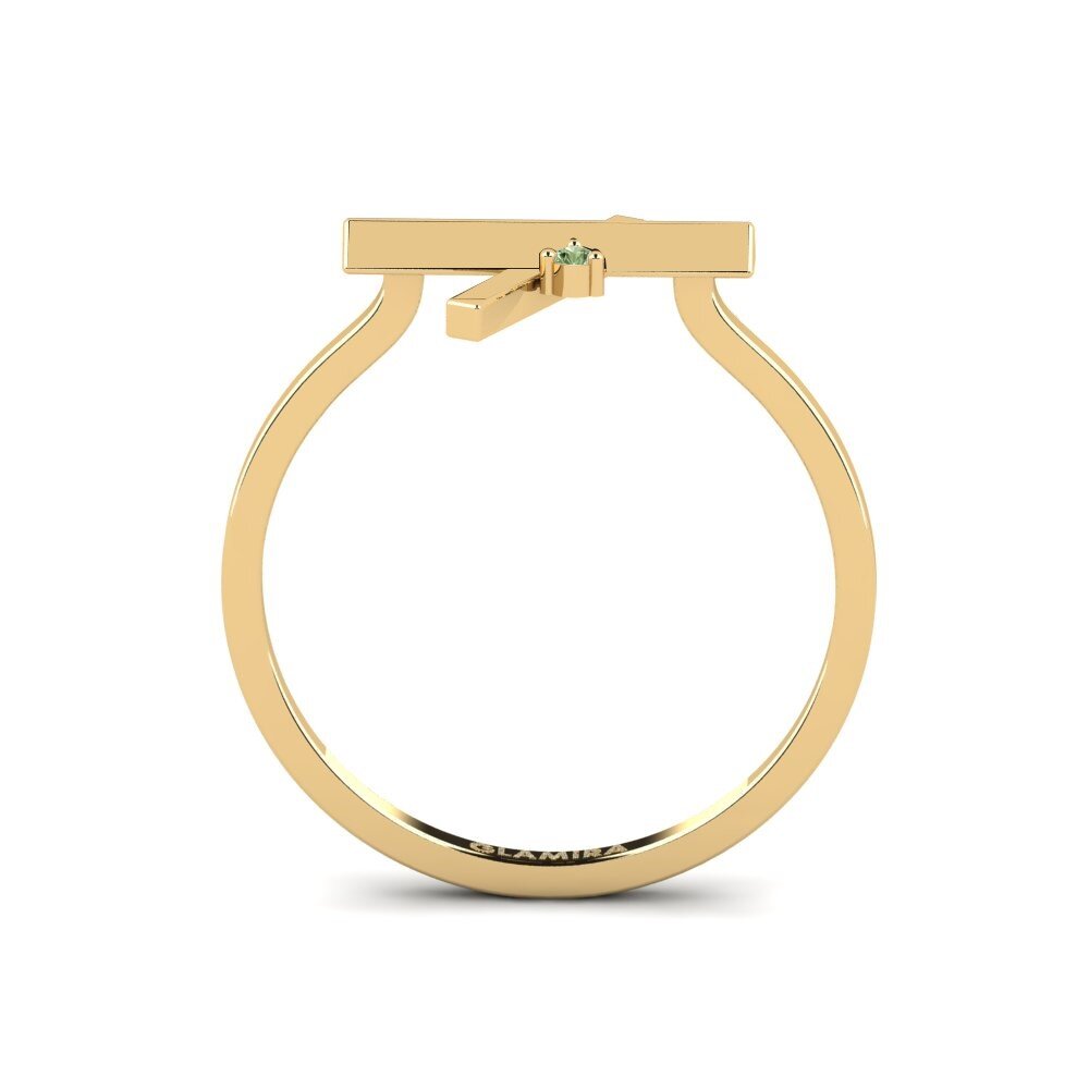 Diamante Verde Anel Magnifico