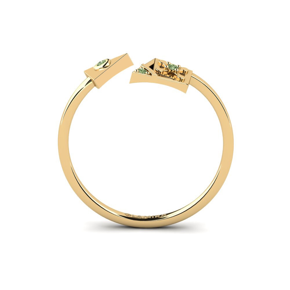 Diamante Verde Anel Richarders