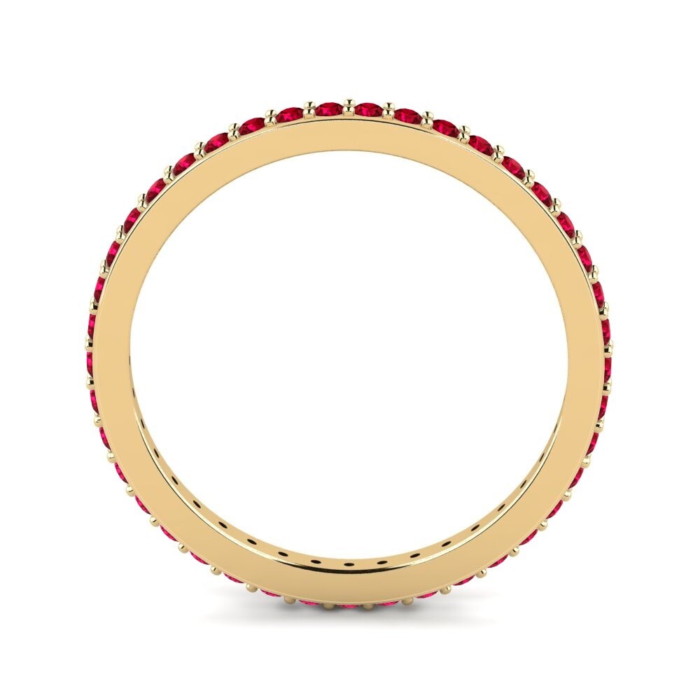 Roter Zirkonia Stapelbarer Ring Adgi - B