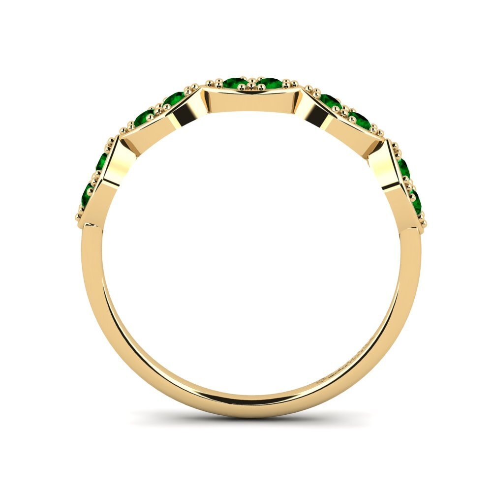 Green Zirconia Stackable Ring Agungo - A