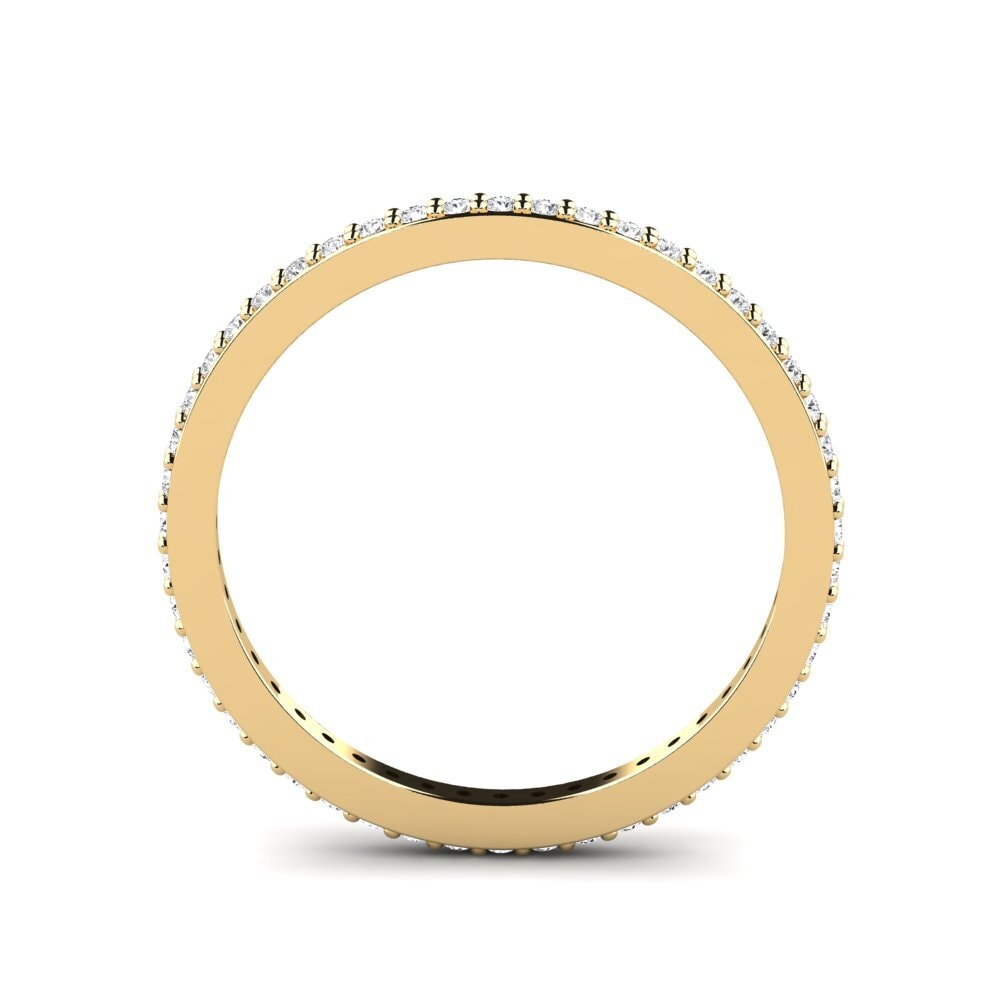 White sapphire Stackable Ring Anethes - B