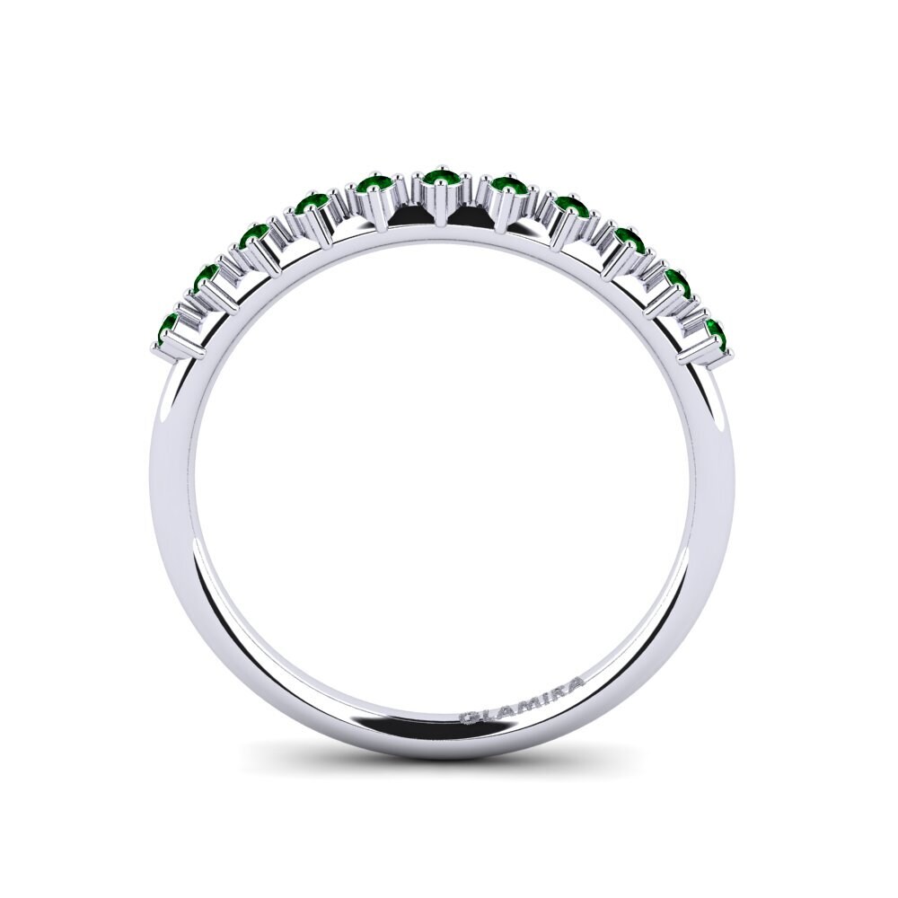 Grüner Zirkonia Stapelbarer Ring Belkems - A