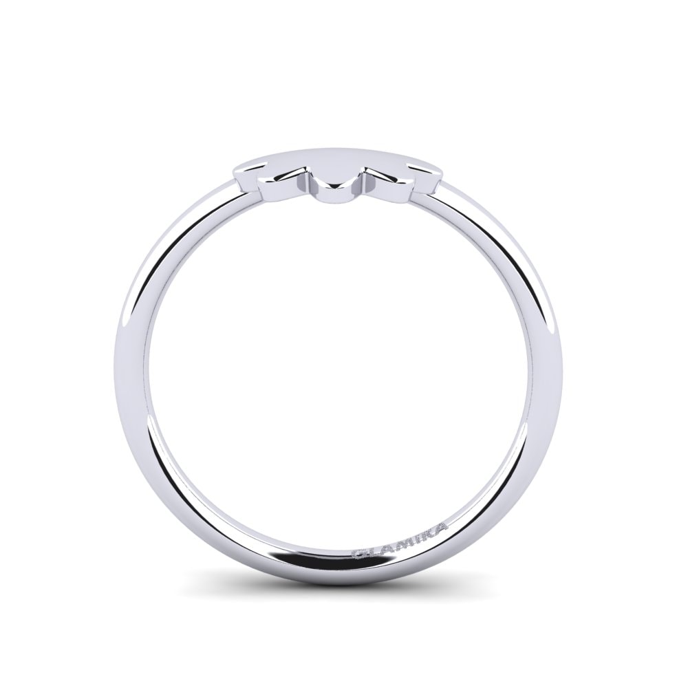 950 Platinum Stackable Ring Belkems - B