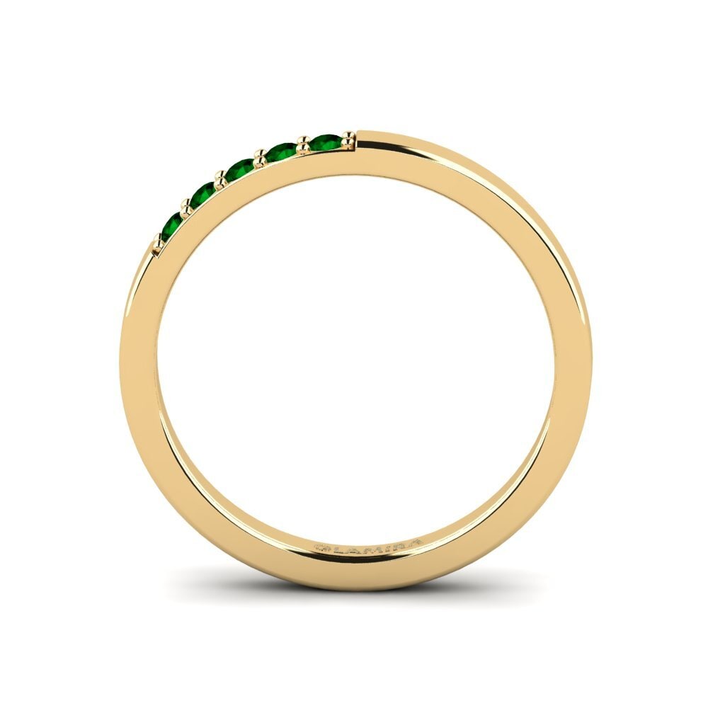 Grüner Zirkonia Stapelbarer Ring Embier - B