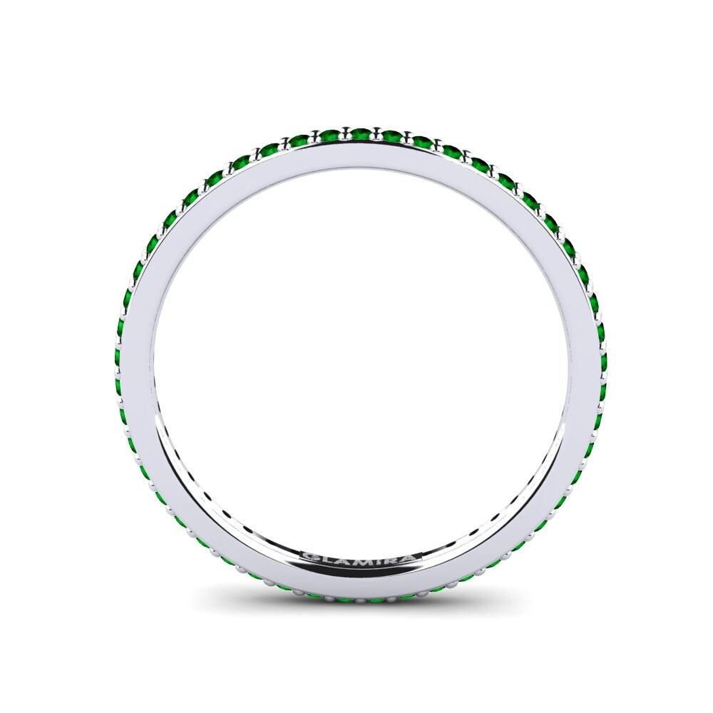 Grüner Zirkonia Stapelbarer Ring Fect - A