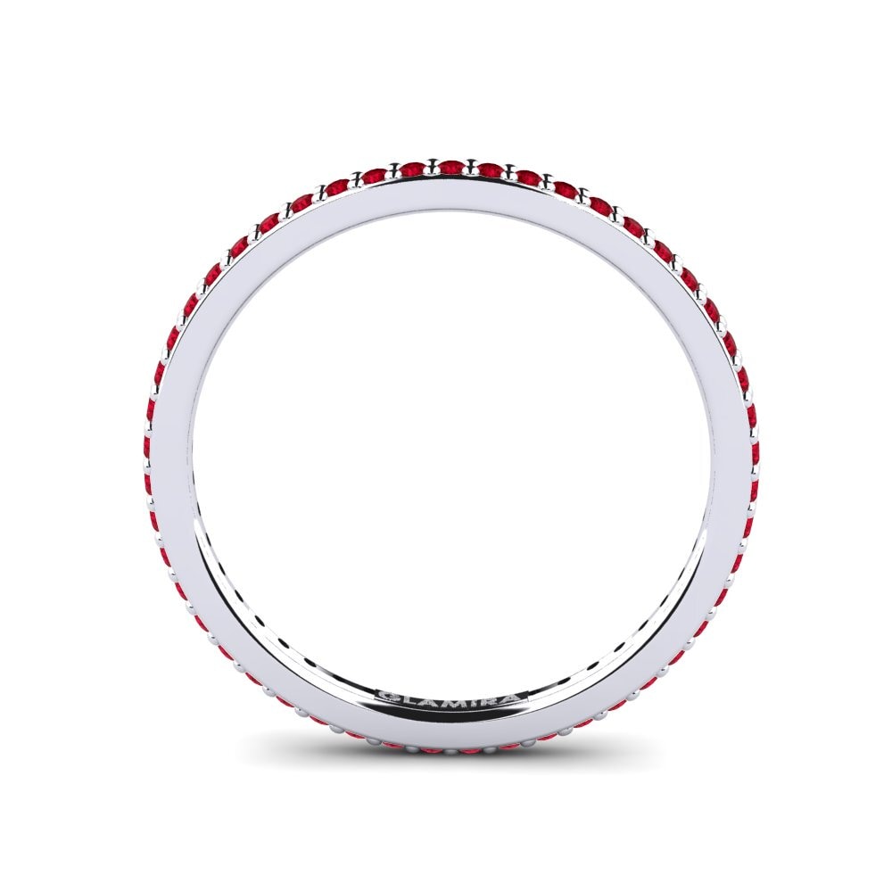 Roter Zirkonia Stapelbarer Ring Fect - A