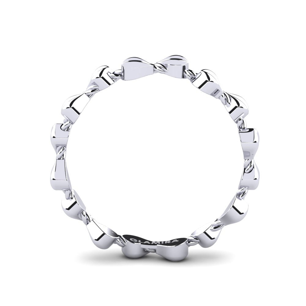 950 Platinum Stackable Ring Fect - B