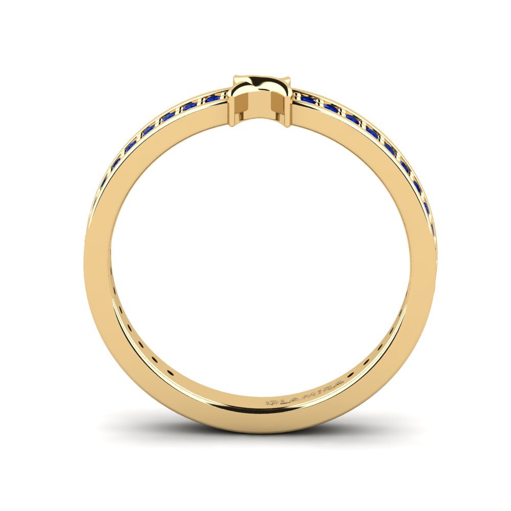 Saphir Stapelbarer Ring Josatye - B
