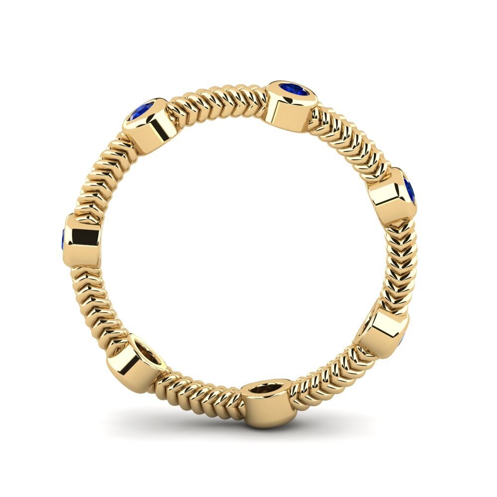 Saphir Stapelbarer Ring Lexiedd - B