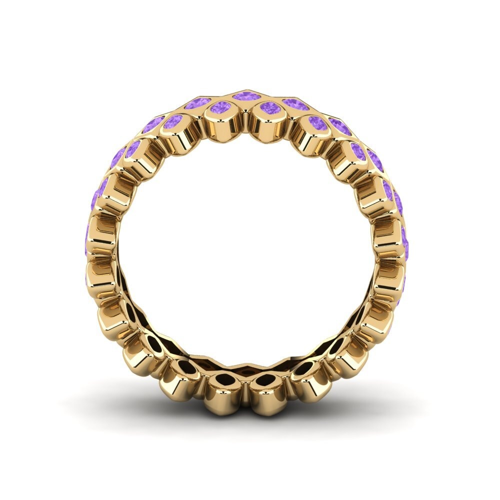 Amethyst Stapelbarer Ring Liera - A
