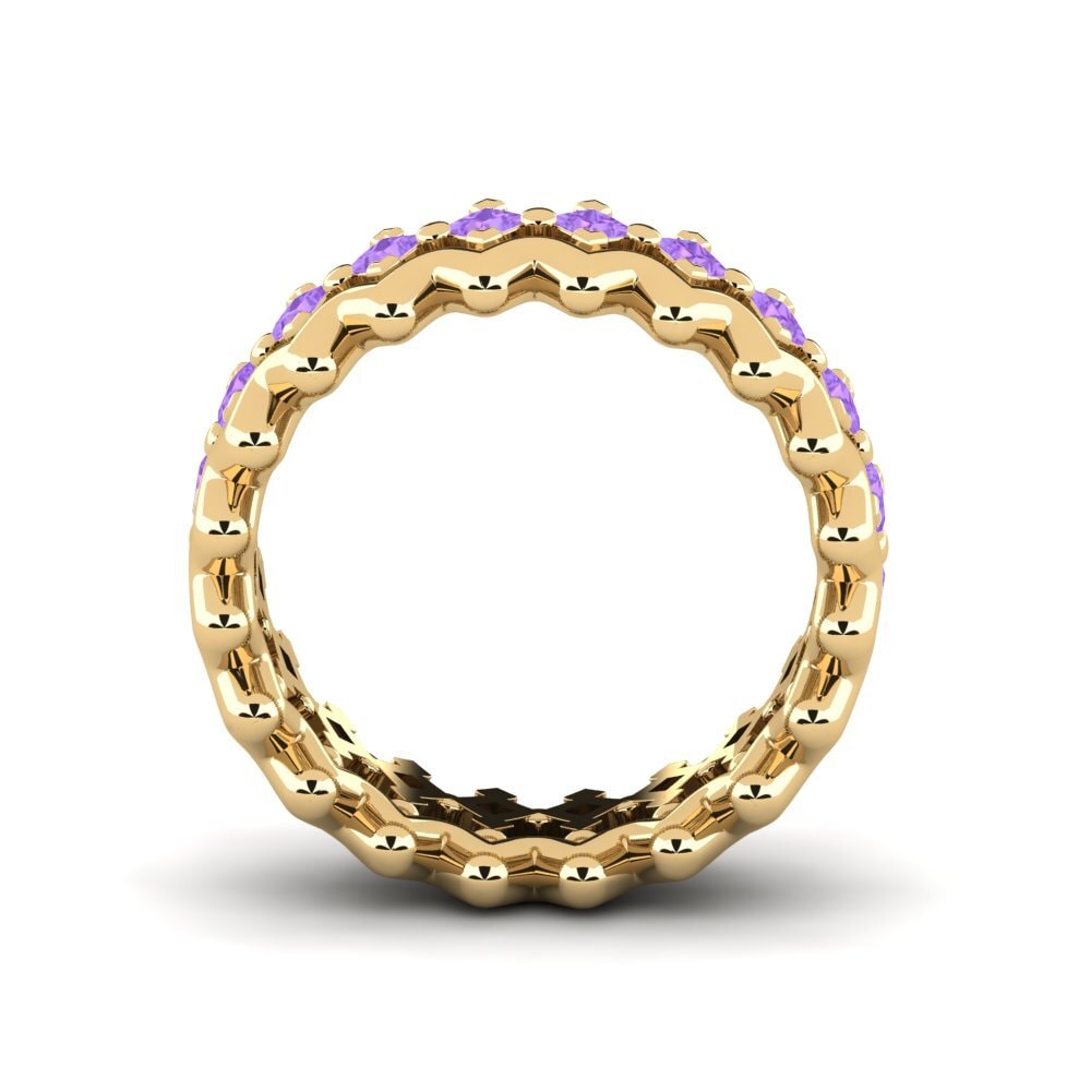 Amethyst Stapelbarer Ring Liera - B