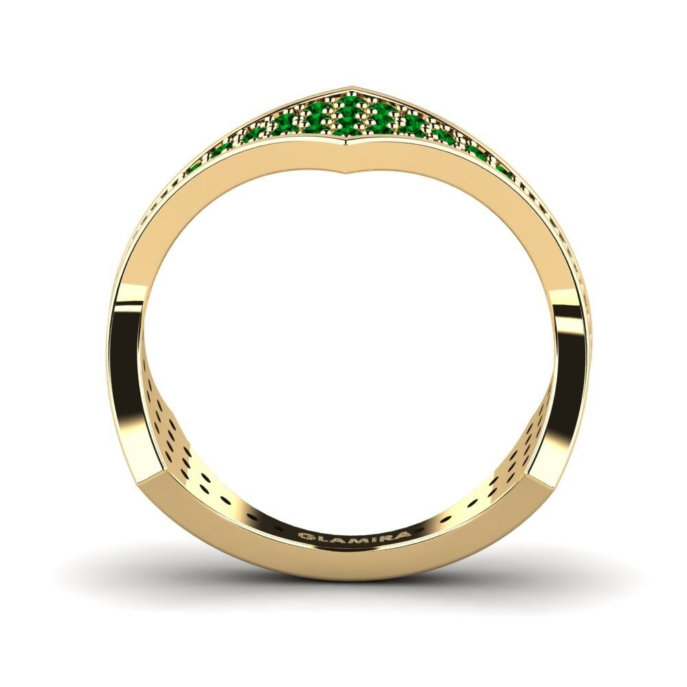 Grüner Zirkonia Stapelbarer Ring Magrit - A