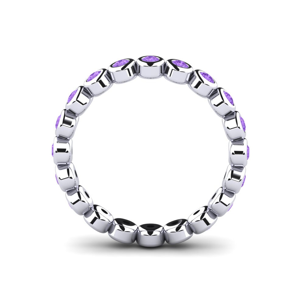 Amethyst Stapelbarer Ring Menga - A
