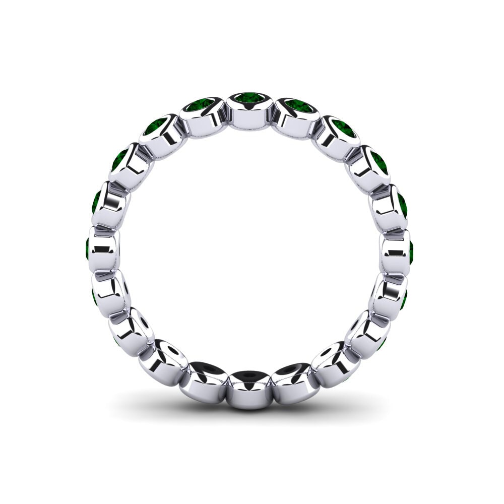 Grüner Zirkonia Stapelbarer Ring Menga - A