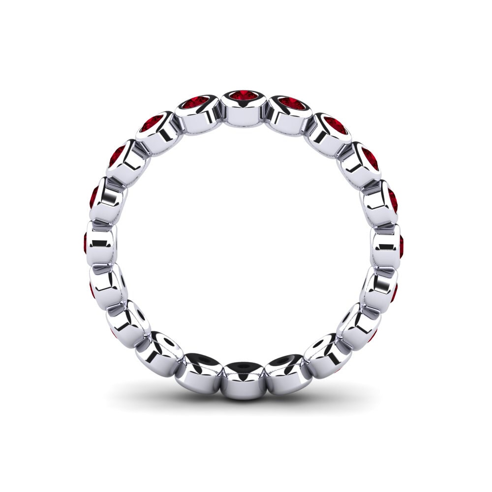 Roter Zirkonia Stapelbarer Ring Menga - A