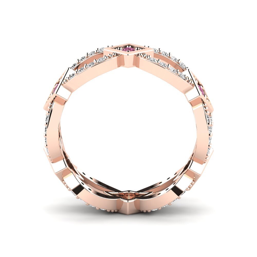 Rhodolite Garnet Stackable Ring Moureen - A