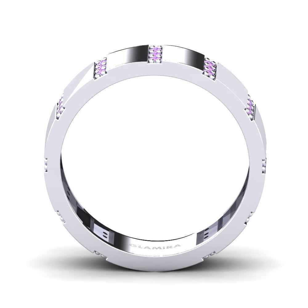 Amethyst Stapelbarer Ring Neema - A
