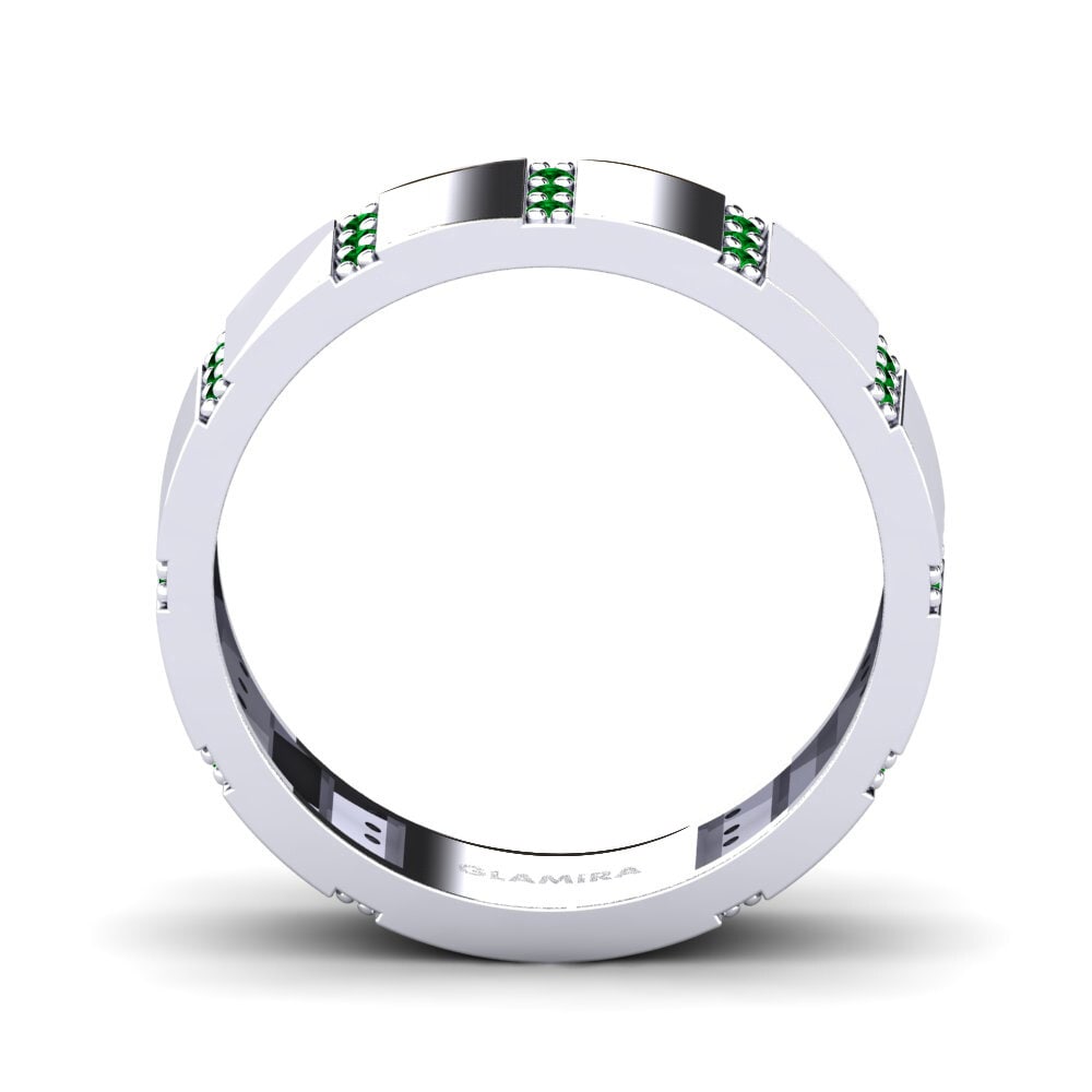 Grüner Zirkonia Stapelbarer Ring Neema - A