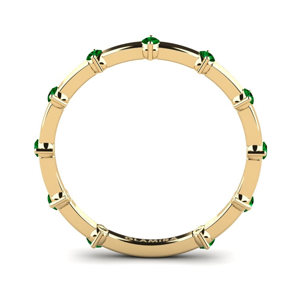 Grüner Zirkonia Stapelbarer Ring Neema - B