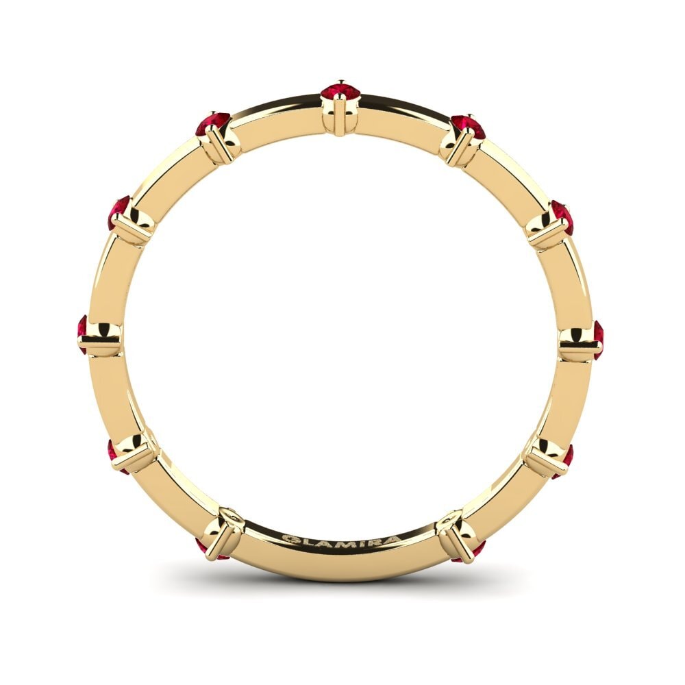Roter Zirkonia Stapelbarer Ring Neema - B