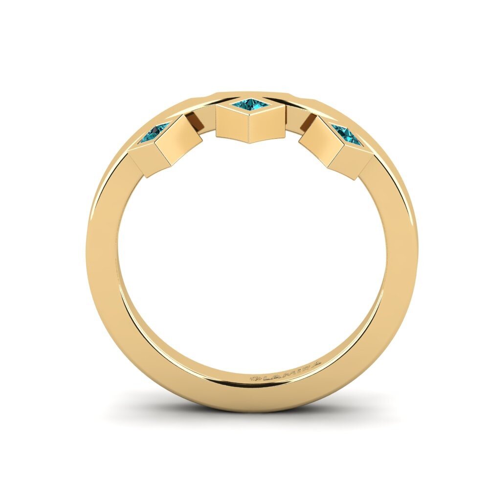 Blauer Diamant Stapelbarer Ring Orrica - B