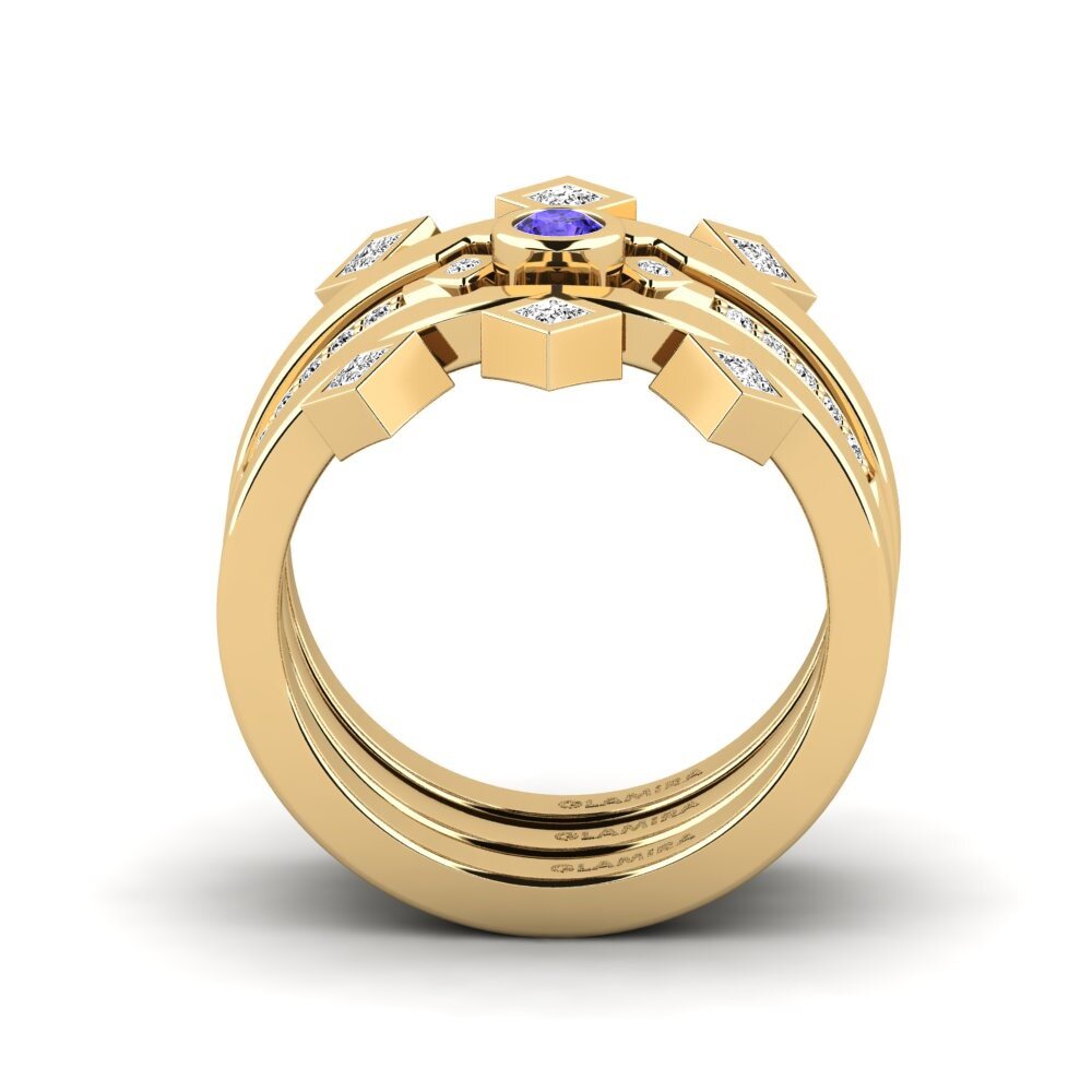 Tanzanite Anel Empilhável Orrica - Set