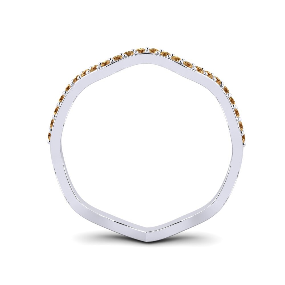 Brauner Diamant Stapelbarer Ring Prenat - B