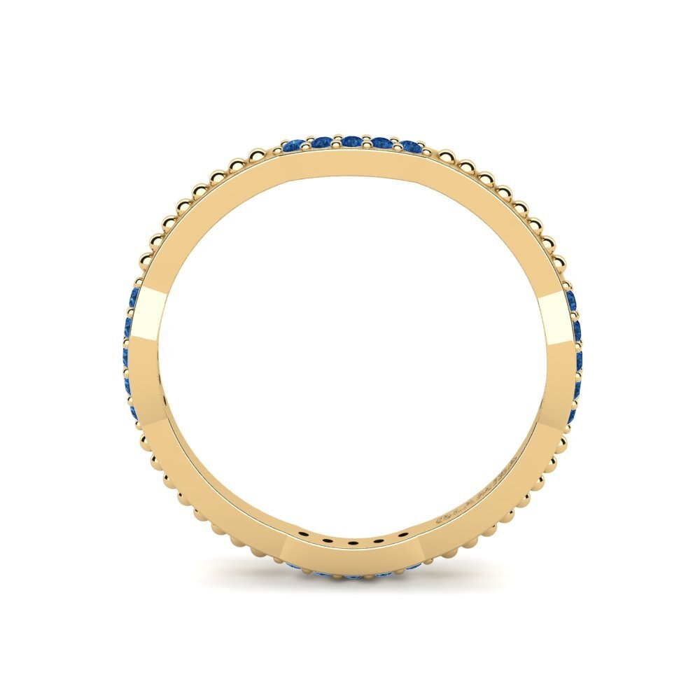 Dunkelblauer Zirkonia Stapelbarer Ring Remit - A
