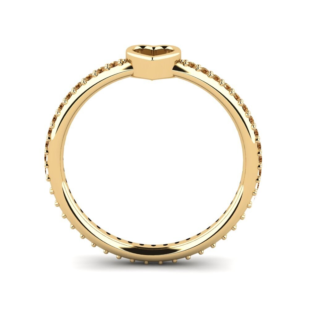 Brauner Diamant Stapelbarer Ring Sallans - A