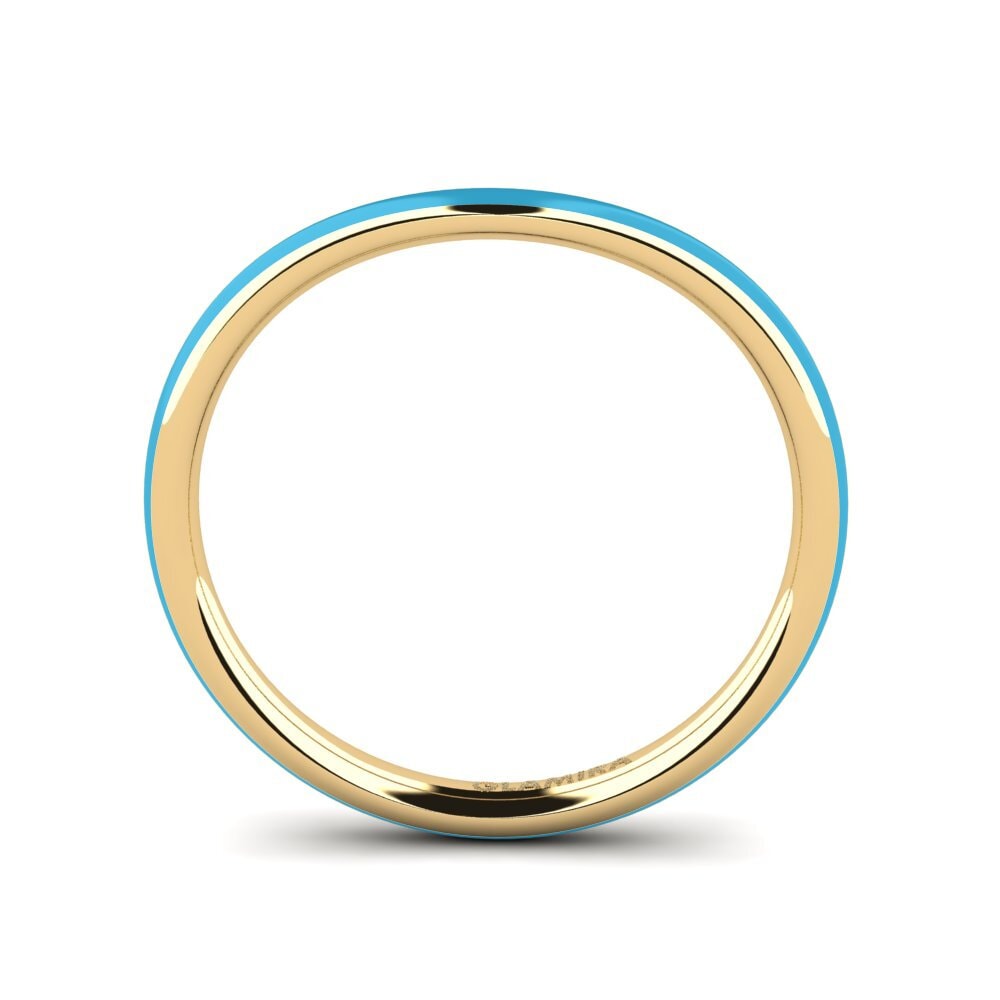 9k Oro Amarillo Anillo apilable Sallans - B