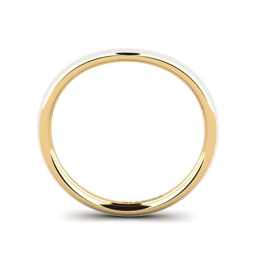 Gelbgold 375 Stapelbarer Ring Sallans - B