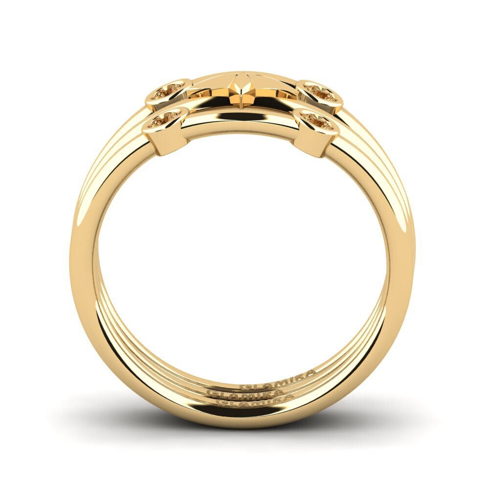 Brauner Diamant Stapelbarer Ring Serdabba - Set