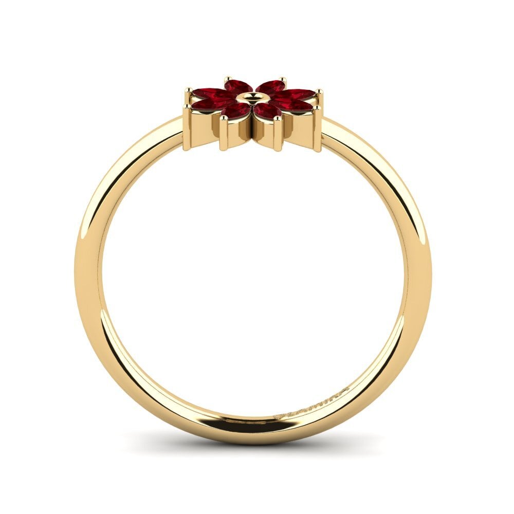 Red Zirconia Ring Ulmetie - B