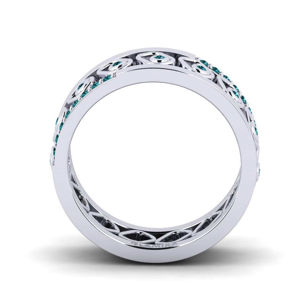 Blauer Diamant Stapelbarer Ring Yrstef