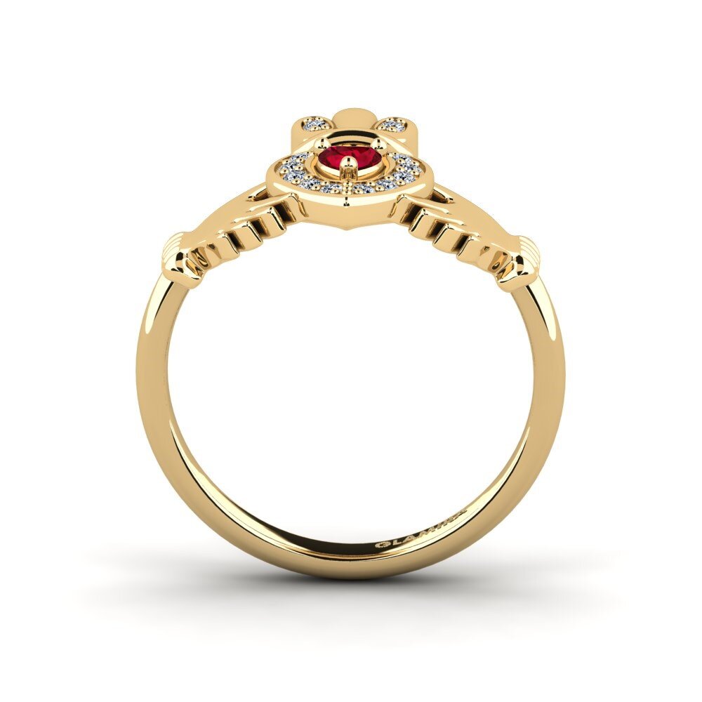 Red Zirconia Ring Ankale