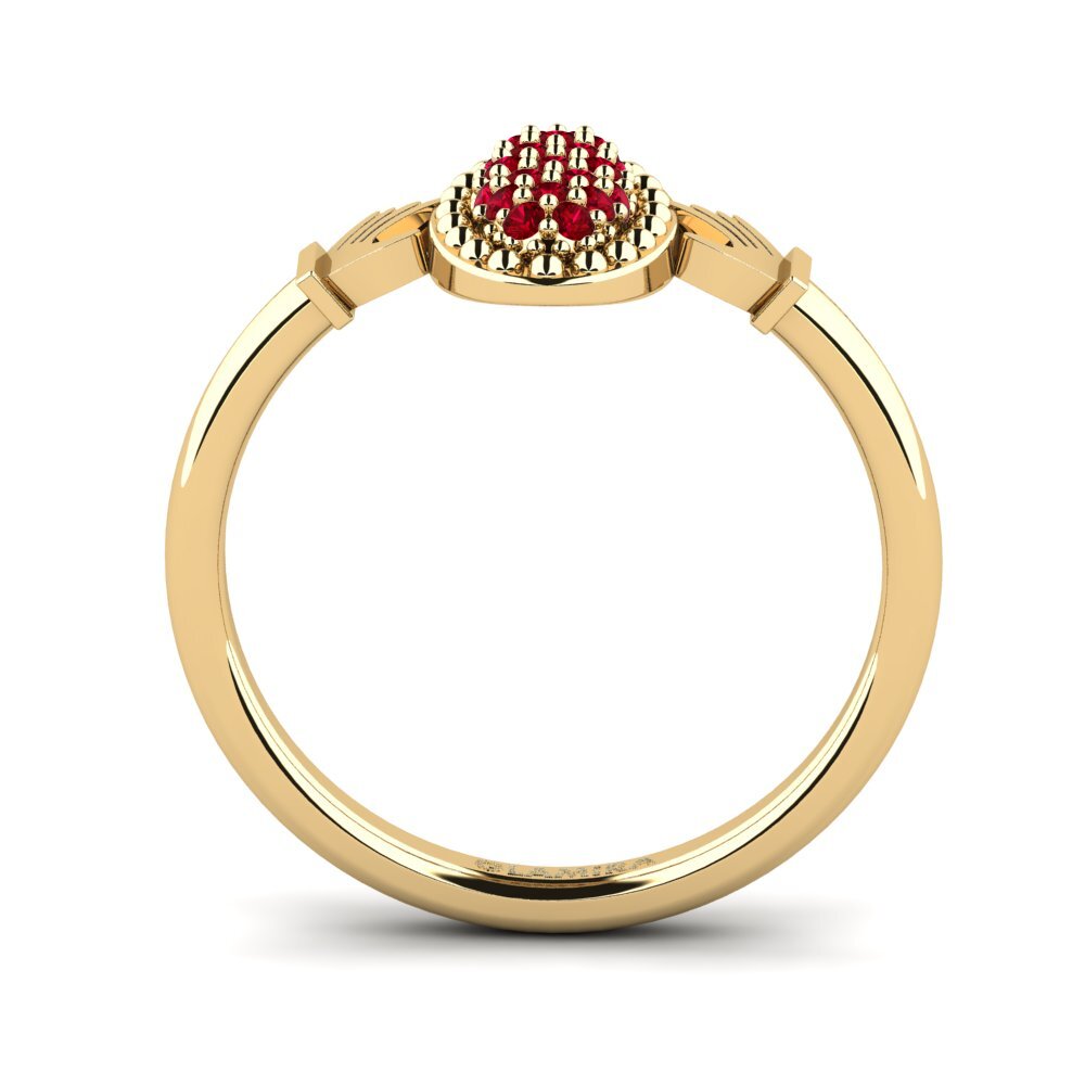 Red Zirconia Ring Biddoder