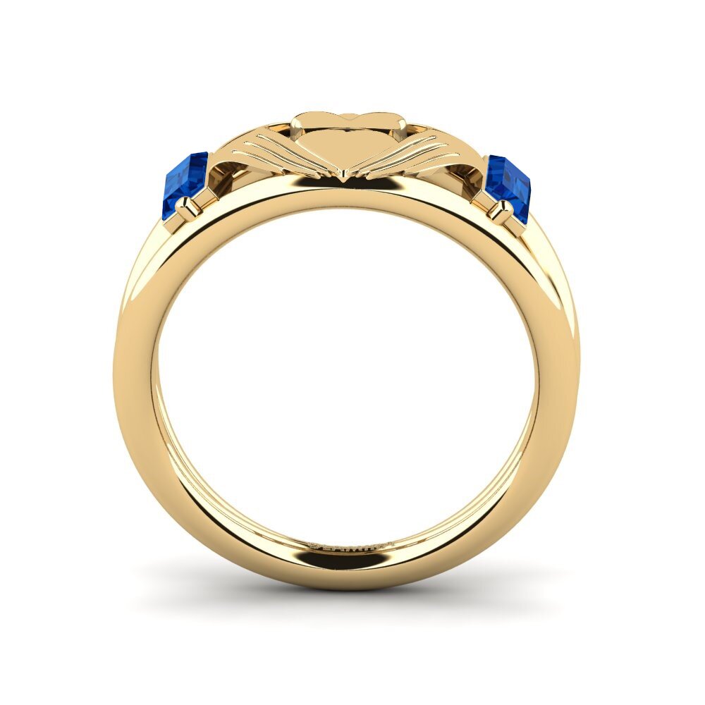 Zircônia azul escuro Anel Bilder
