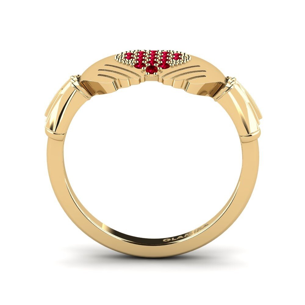 Red Zirconia Ring Crundsw