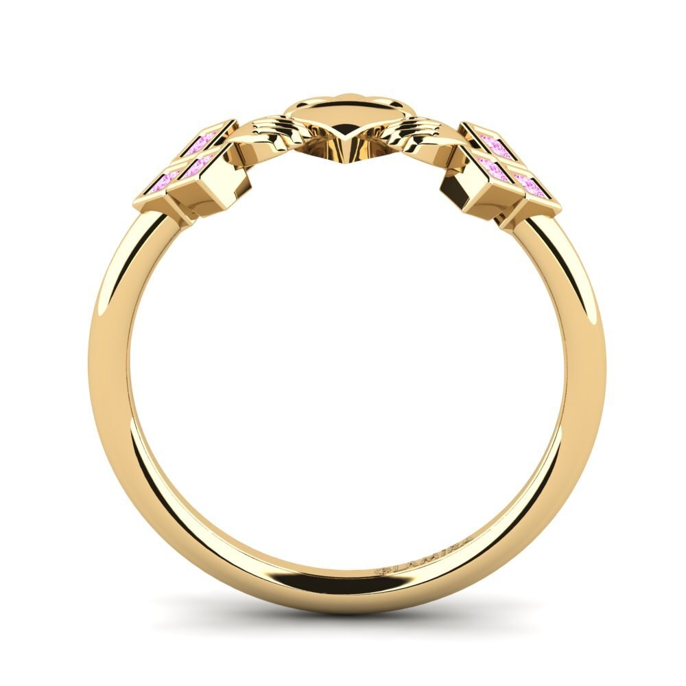 Princesa Zafiro Rosado Anillo Duyseras