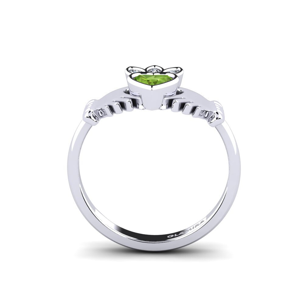 Peridot Ring Earmellw