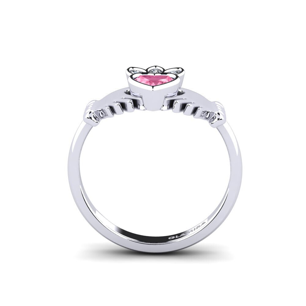 Pink Sapphire Ring Earmellw