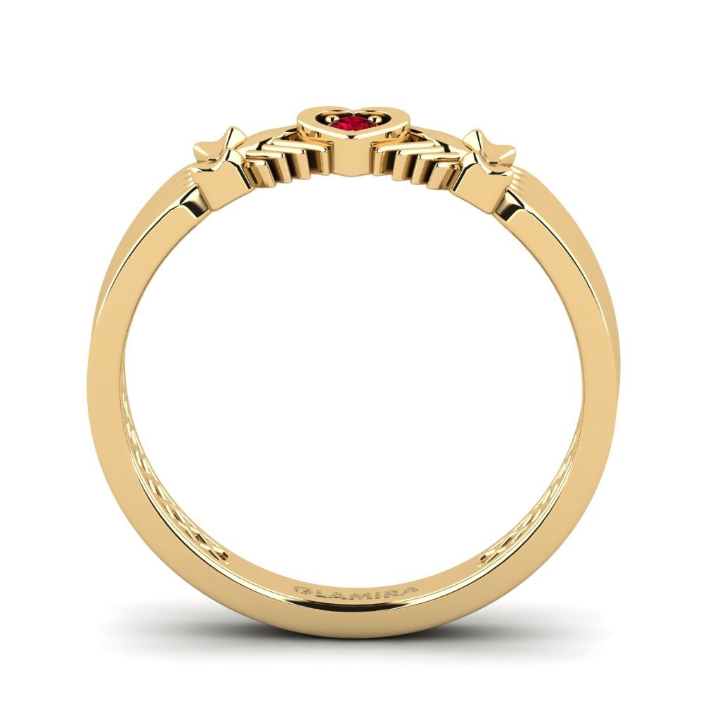 Red Zirconia Ring Festona