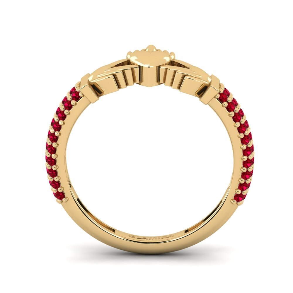 Red Zirconia Ring Frum