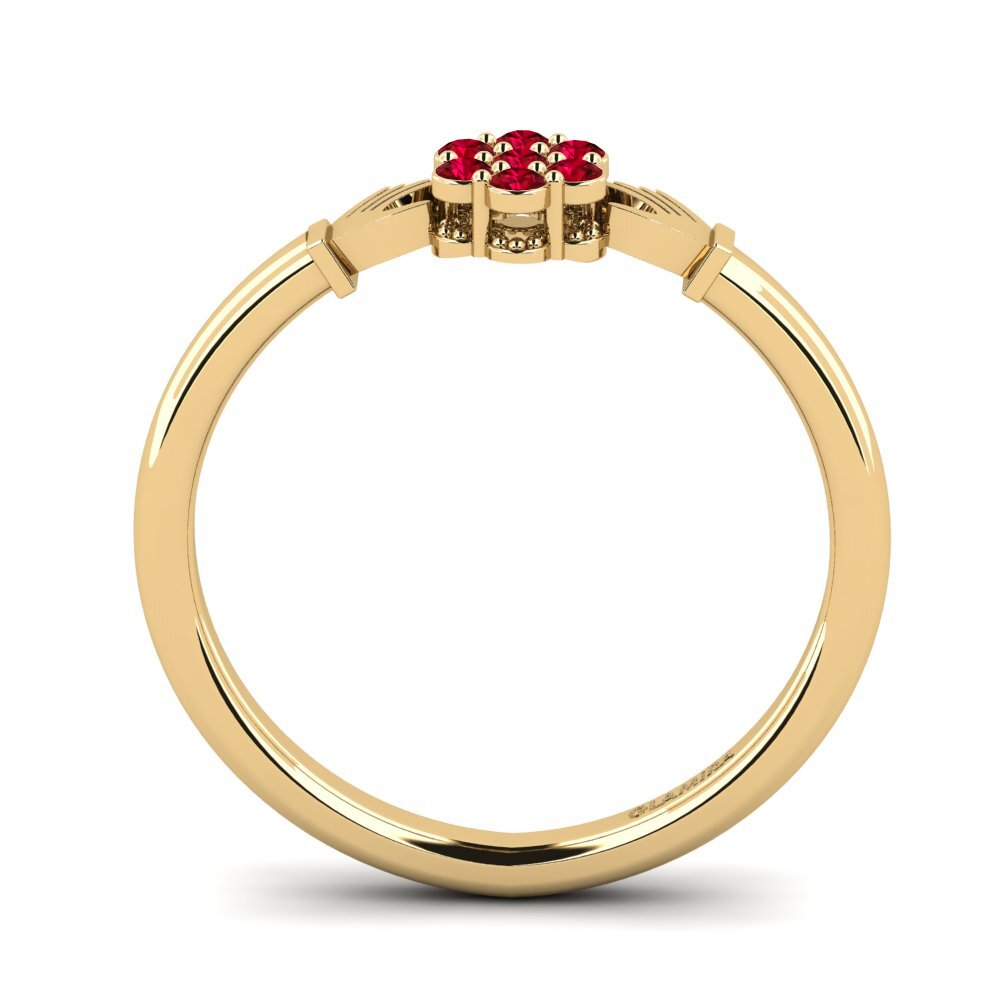 Red Zirconia Ring Gdenem